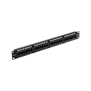 Патч-панель Rexant 19', 1U, 24 порта RJ-45, категория 5e, UTP неэкранированная, черная