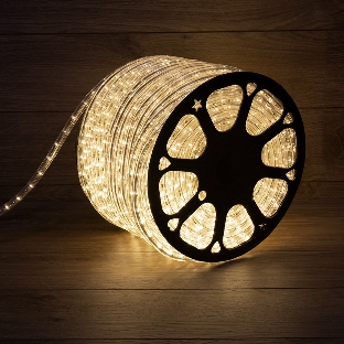 Дюралайт Neon-night LED, постоянное свечение (2W) - теплый белый, 36 LED/м, бухта 100м