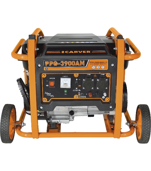 Электрогенератор бензиновый Carver PPG-3900АM, 3 кВт, 95 дБ, 51 кг