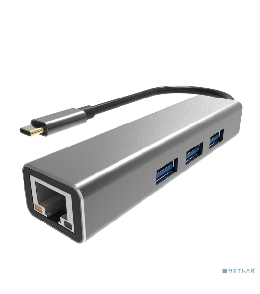 USB-концентратор VCOM DH311A USB Type-C, RJ-45/USB 3.0, USB