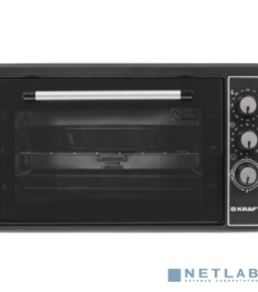 Мини-печь Kraft KF-MO3801BL, черный, 38 л.