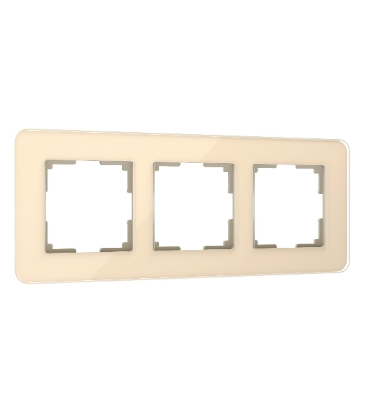 Рамка на 3 поста Elite (айвори, стекло) W0032443