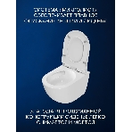 Комплект BAU 6 в 1: инсталляция BAU PRO, унитаз подвесной Rio Luxe 52*35, сиденье микролифт, кнопка смыва BAU Stil для инсталляции, бронза, фото4