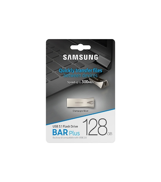 Флешка USB Samsung BAR Plus 128Gb USB Drive USB 3.1 (up to 300Mb/s) (MUF-128BE3)