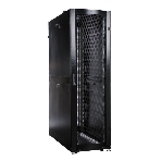 Шкаф серверный ПРОФ напольный 48U (600x1000) дверь перфор. 2 шт., черный, в сборе, фото2
