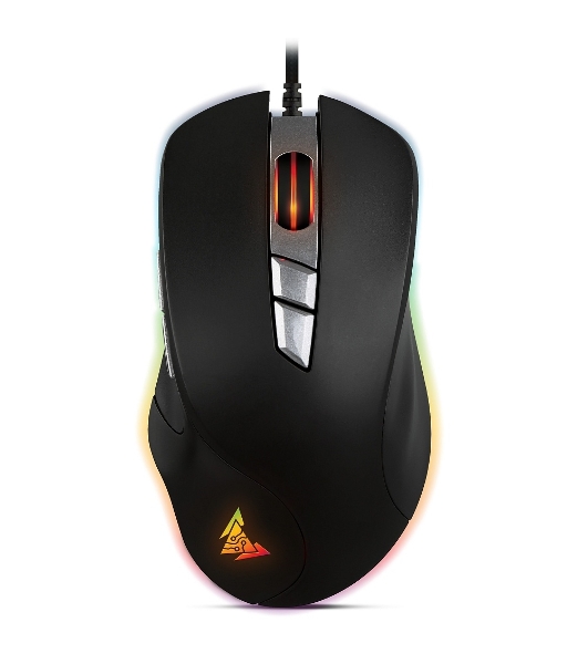 Мышь проводная Crown CMGM-903 черный, 7000 dpi, USB, кнопки - 7