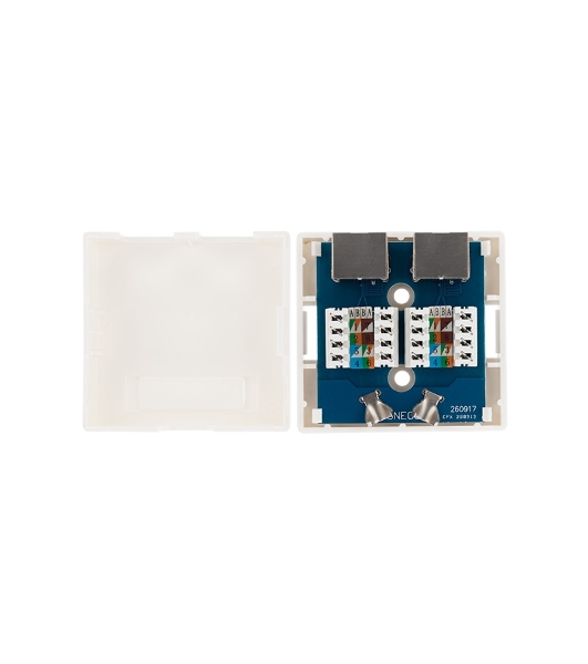 Рoзетка компьютерная внешняя Rexant 2-порта RJ-45 (8P8C), FTP экранированная, категория 6