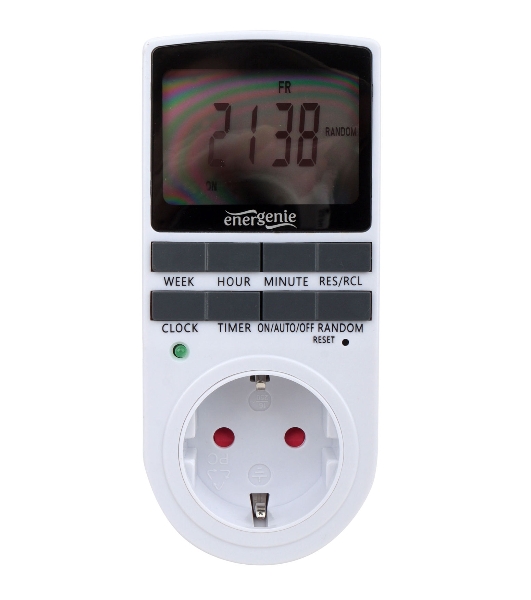 Таймер электрический Energenie EG-SST-01, LCD-дисплей 2,3″, белый