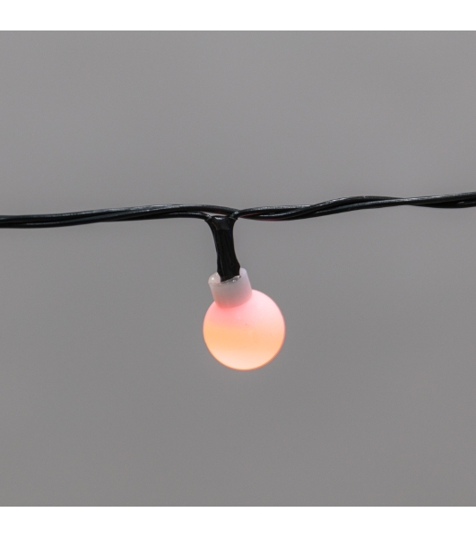 Гирлянда светодиодная Neon-night Шарики 5м, 20 LED, IP20, зеленый провод, свечение мульти (RG/RB), мигание, 230В