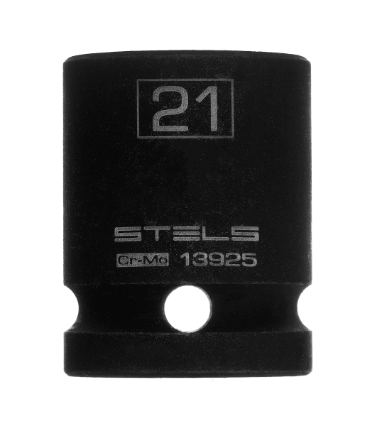 Головка ударная шестигранная Stels 21 мм, 1/2', CrMo