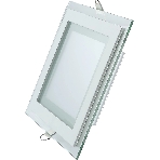 Светильник Glass кв 12W 900lm 3000K 220-240V IP20 монт Ø118х118 160x160x30 с дек стек LED, фото5