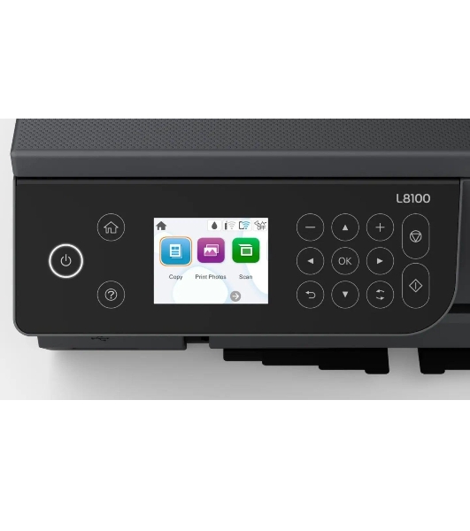 МФУ струйное Epson EcoTank L8100 (C11CK94***), A4, цветной, печ. до 8 стр/мин., 5760 x 1440 dpi (печ.), 1200x4800dpi (скан.), USB, Wi-Fi
