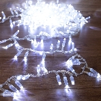 Гирлянда Neon-night 'Кластер' 10 м, 400 LED, прозрачный ПВХ, IP65, соединяемая, цвет свечения белый, фото 1