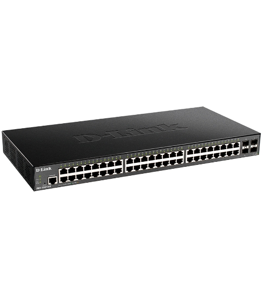 Коммутатор D-Link DGS-1250-52X/A1A, 48×1 Гбит/с + 4×10 Гбит/с SFP+, управляемый