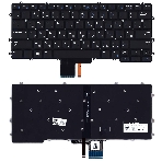 Клавиатура для ноутбука Dell Latitude 13 7370 черная с подсветкой, фото3