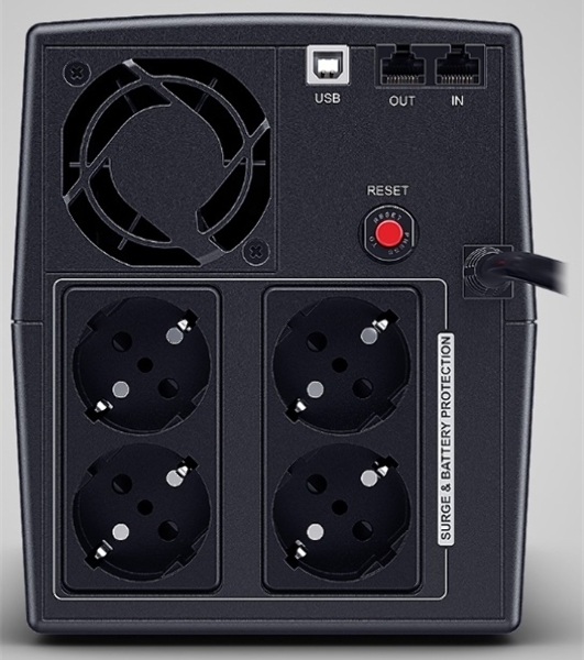 Источник бесперебойного питания CyberPower UT1500EG/1500 ВА/900 Вт/USB/RJ-11/RJ-45/,4 х CEE 7 (евророзетка)