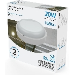 Светильник ЖКХ Elementary круг 20W 1680lm 6500K 160-260V IP65 D175*52мм белый LED, фото4