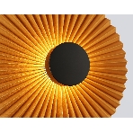 Настенный светильник Ambrella light LH72647 BK/CF черный/кофе 6W 3000K D300*100, фото5