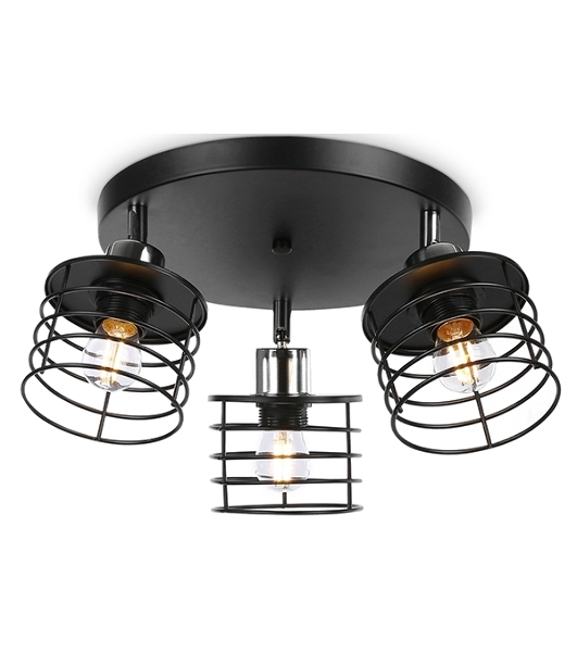Светильник Ambrella light TR8092/3 BK/CH черный/хром E27*3 max 40W D372*190