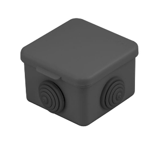 Коробка распаячная КМР-030-036 65х65х50 4 мембранных ввода черный EKF plc-kmr2-030-036-b