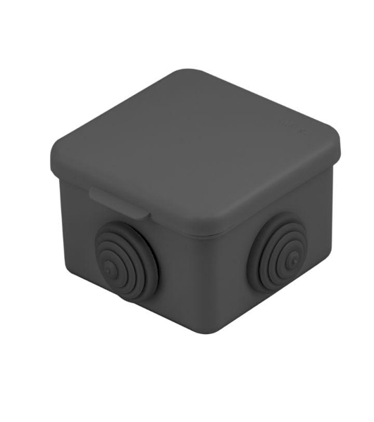 Коробка распаячная КМР-030-036 65х65х50 4 мембранных ввода черный EKF plc-kmr2-030-036-b