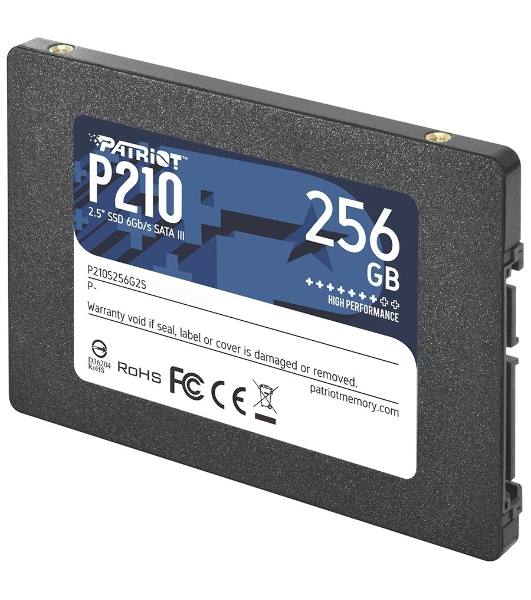 Накопитель SSD Patriot P210, 256Gb, SATA III, 2.5', R/W 500/400