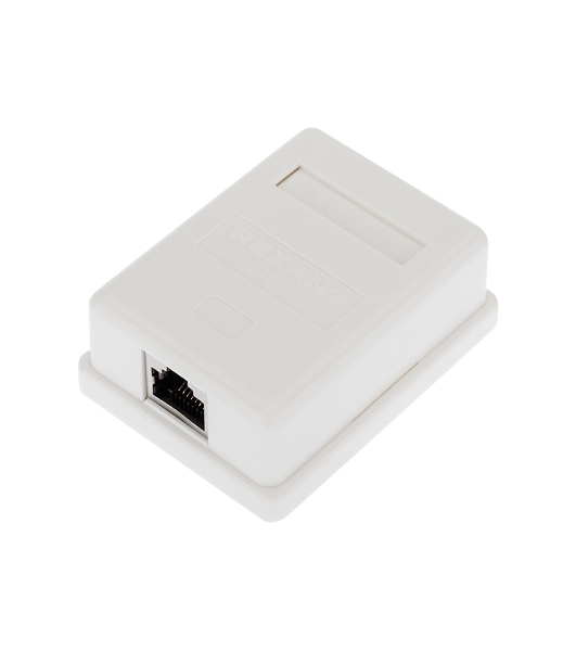 Рoзетка компьютерная внешняя Rexant 1-порт RJ-45 (8P8C), FTP экранированная, категория 6