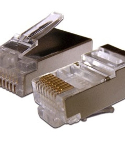 Коннектор LANMASTER RJ45 STP 8P8C, универсальный, cat.6, 100 шт.