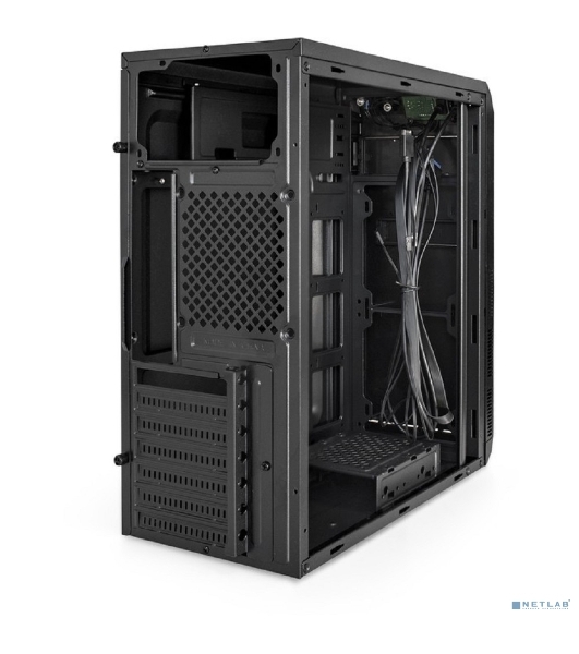 Компьютерный корпус Miditower ExeGate XP-334UC (ATX, без БП, 1хUSB/1хUSB 3.0/1хTypeC, аудио, черный)