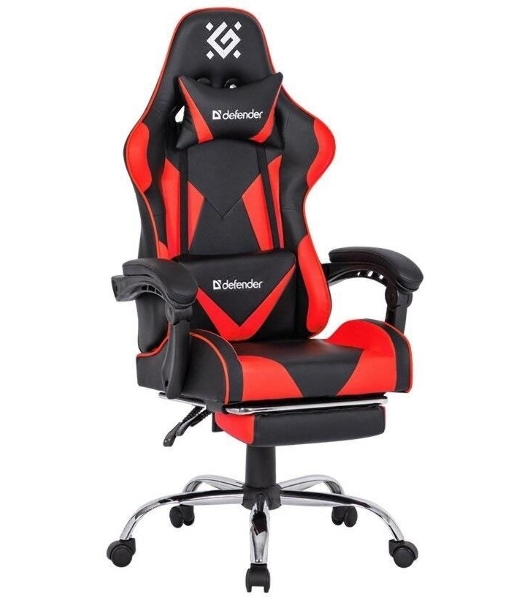 Кресло игровое Defender PILOT RED/BLACK