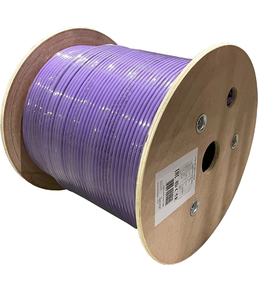 Кабель информационный Lanmaster TWT-5EFTP-NGLS cat.5e FTP 4 пары 24AWG нг(А)-LS внутренний 305м фиолетовый