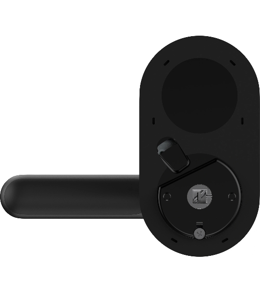 Умный замок Aqara Smart Door Lock U300 навесной разбл.отпеч.паль./код/пар/NFC/прил/мех.кл черный (DL-D02D BL)