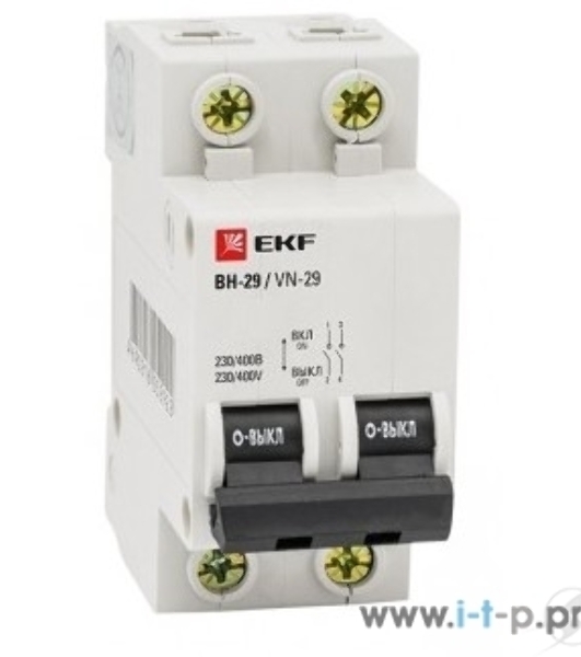 Выключатель нагрузки EKF SL29-2-63-bas 2P 63А ВН-29 EKF Basic