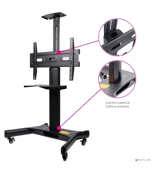 Подставка для телевизора Arm Media PT-STAND-11 черный 32'-65' макс.40кг напольный фиксированный