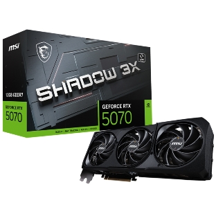 Видеокарта MSI PCI-E 5.0 RTX 5070 12G SHADOW 3X NVIDIA GeForce RTX 5070 12Gb 192bit GDDR7 2542/28000 HDMIx1 DPx3 HDCP Ret