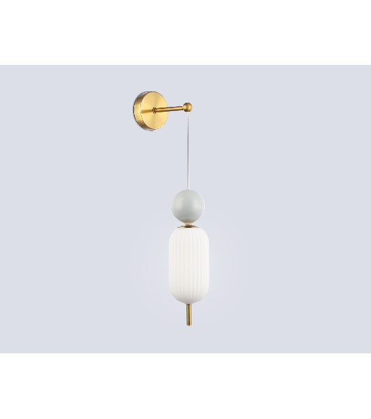 Настенный светильник Ambrella light LH53108 BS/GR/FR латунь/серый/белый матовый G9 max 28W 100*200*570