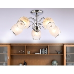 Светильник Ambrella light TR3188/5 CH/CL/FR хром/прозрачный/белый матовый E27/5 max 40W D600*285, фото7