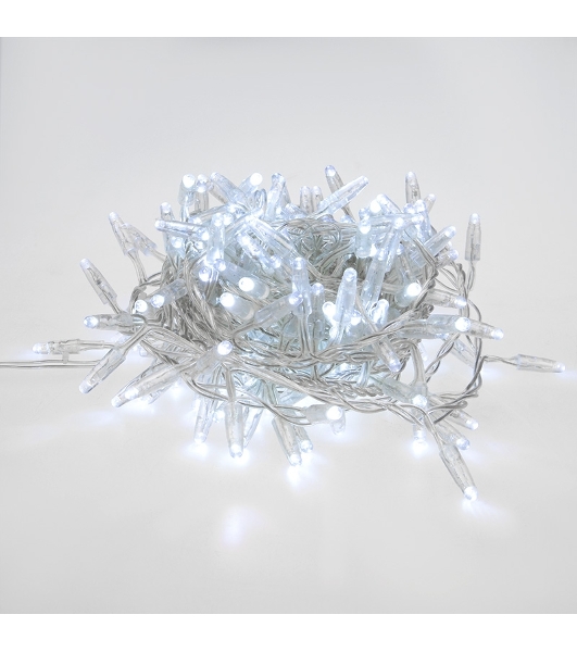 Гирлянда Neon-night 'Кластер' 10 м, 400 LED, прозрачный ПВХ, IP65, соединяемая, цвет свечения белый