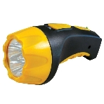 Фонарь LED 3804 (аккум 220В черн/жел. 4 LED; SLA пласт. короб) Ultraflash 9215, фото 1