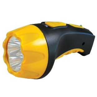 Фонарь LED 3804 (аккум 220В черн/жел. 4 LED; SLA пласт. короб) Ultraflash 9215