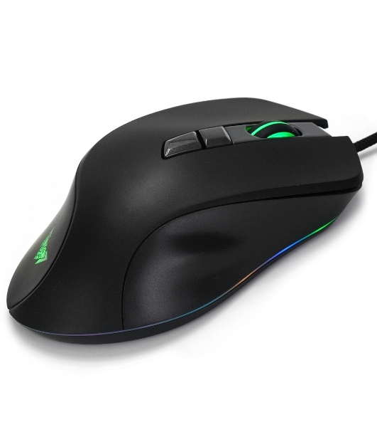 Мышь проводная Crown CMGM-903 черный, 7000 dpi, USB, кнопки - 7