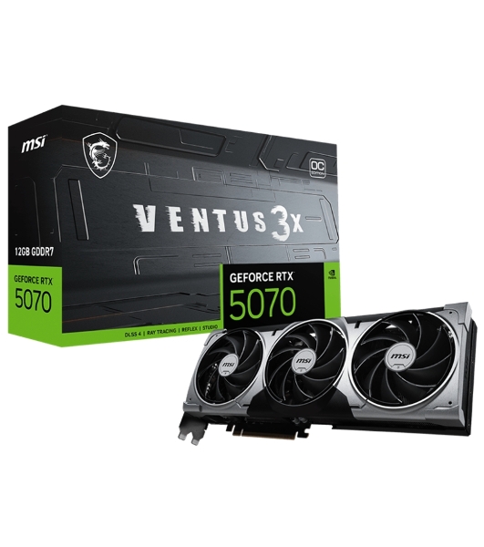Видеокарта MSI GeForce RTX 5070 12G VENTUS 3X OC