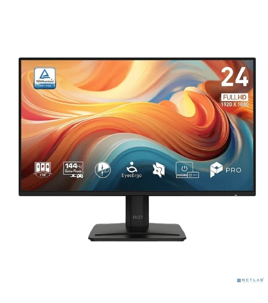 Монитор MSI 23.8' Pro MP242 E14A черный IPS LED 16:9 HDMI M/M матовая 1500:1 300cd 178гр/178гр 1920x1080 144Hz VGA DP FHD 3.1кг