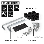 Кронштейн для двух мониторов 13'-32' настольный ExeGate EDM2-3210-12D (VESA 75x75, 100x100, макс.нагрузка 2х10 кг, наклон -45°/+45°, поворот -45°/+45°, регулировка по высоте, цвет черный), фото3
