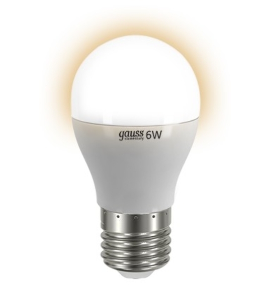 Лампа cветодиодная Gauss LED Elementary Globe 6W E27 2700K Арт.LD53216