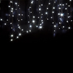 Гирлянда Neon-night 'Дюраплей LED' 20 м, 200 LED, черный каучук, мерцающий Flashing (каждый 5-й диод) свечение белое
