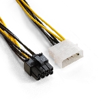 Переходник питания PCI-Express 8pin ExeGate EX-CC-PSU-62 (от 2х разъемов Molex (IDE) блока питания, 0,15м), фото2