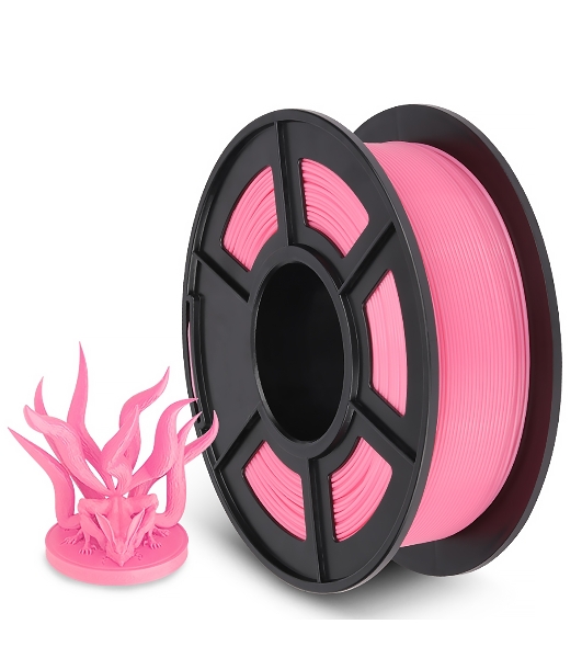 Филамент NVPrint PLA+ Pink для 3D печати диаметр 1.75мм длина 330 метров масса 1 кг