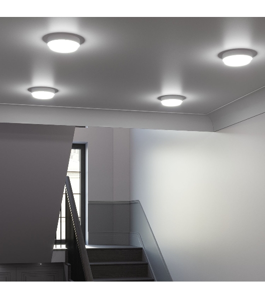 Светильник ЖКХ Elementary круг 20W 1680lm 6500K 160-260V IP65 D175*52мм белый LED