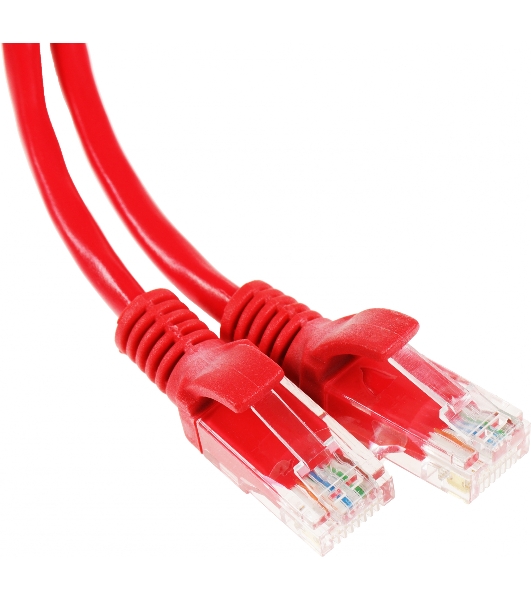 Патч-корд Premier PP12-3M/R 1000Гбит/с UTP 4 пары cat.5E CCA molded 3м красный RJ-45 (m)-RJ-45 (m)